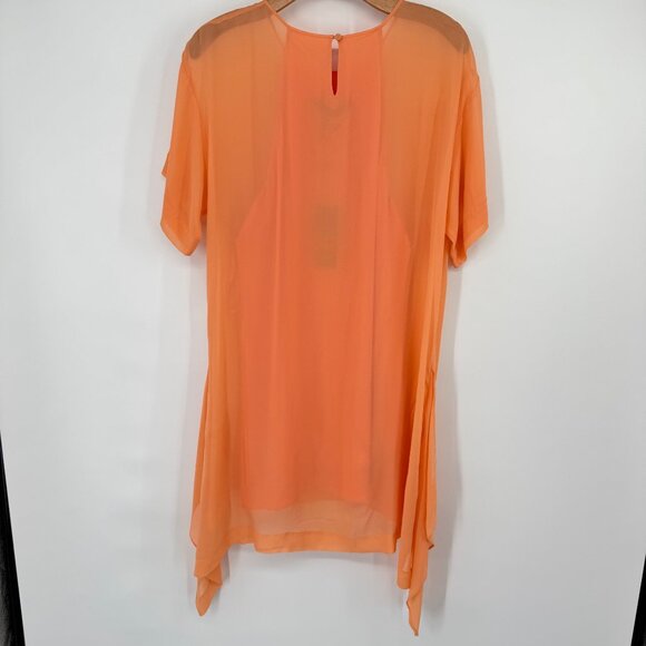 BCBGMAXAZRIA womens Sharon Bright Nectar silk dress size medium new $228 - Picture 8 of 12